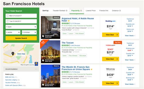 booking through tripadvisor.